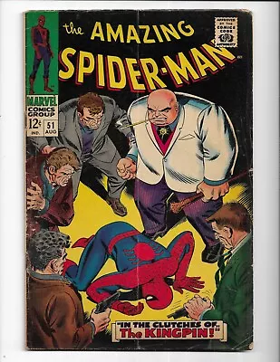 Buy Amazing Spider-man 51 - Vg 4.0 - 2nd Appearance Of Kingpin (1967) • 99.58£