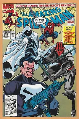 Buy Amazing Spider-Man #355 - Punisher - Moon Knight - NM • 3.96£