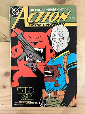 Buy DC Action Comics Weekly #640 Feb 1989 WILD DOG Plus Deon; Speedy; Phantom Lady • 7.50£