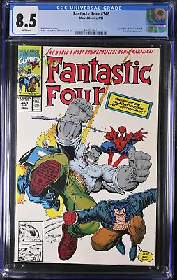 Buy Fantastic Four #348 CGC 8.5 (Jan 1991, Marvel) Spider-Man, Wolverine, Hulk App. • 27.14£