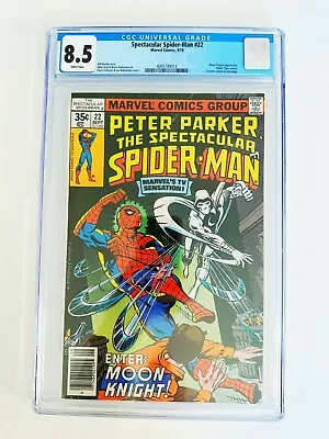 Buy Spectacular Spider-Man #22 CGC 8.5 1978 Moon Knight • 78.05£