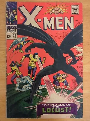 Buy Uncanny X-Men #24 - Marvel 1966 - 1st Appearance/Origin Of The Locust - (VG/VG+) • 35.85£