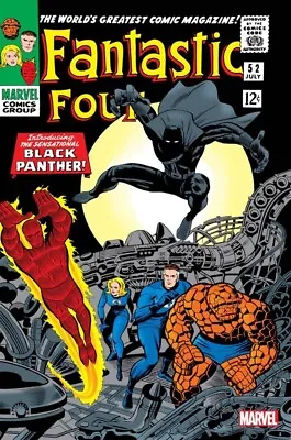 Buy Fantastic Four #52 (RARE Facsimile Edition, Marvel Comics) 1st Black Panther • 9.99£