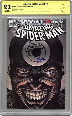 Buy Amazing Spider-Man #572B Finch Variant CBCS 9.2 SS Romita Jr./ Janson 2008 • 130.62£