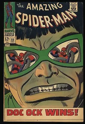 Buy Amazing Spider-Man #55 FN+ 6.5  Doctor Octopus Appearance! Marvel 1967 • 115.13£