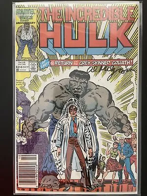 Buy Incredible Hulk #324 (Marvel) Signed Al Milgrom Newsstand Key Grey Hulk Returns • 79.15£