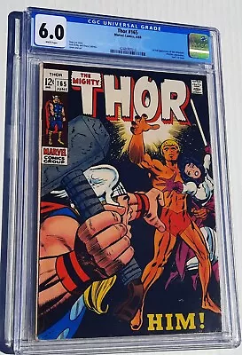 Buy THOR #165 CGC 6.0 1969 Marvel WHITE PAGES 1ST FULL APPEARANCE OF HIM (WARLOCK) • 199.87£
