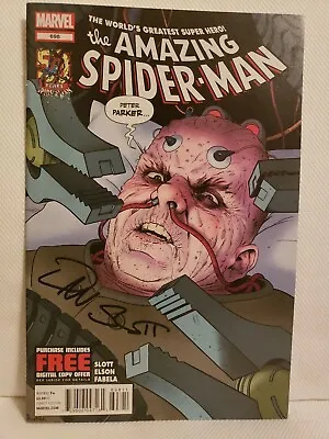 Buy Amazing Spider-Man #698 Signed Dan Slott Doc Ock Brain Switch Superior Spiderman • 17.34£