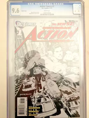 Buy Action Comics #1 Sketch Variant Cover 1st Print CGC 9.6 Retailer Incentive 1:200 • 276.71£