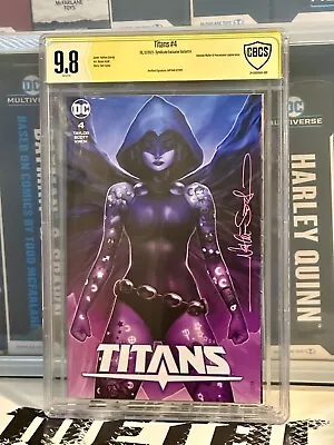 Buy TITANS #4 Signed By NATHAN SZERDY CBCS 9.8 616 Raven Tattoo Variant Cover New • 118.58£