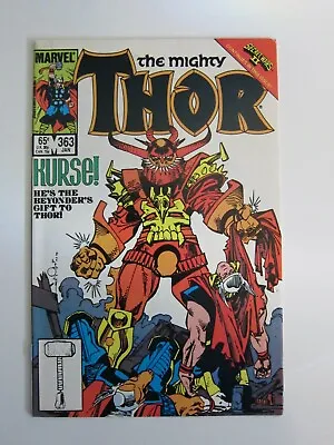 Buy Thor #363 Vf- Walt Simonson Cover & Art Kurse Beta Ray Bill Frog Secret Wars 2 • 3.95£