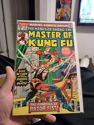 Buy Master Of Kung Fu 29! VG Condition! 1st Appearance Of Razor-fist! Key! • 9.45£