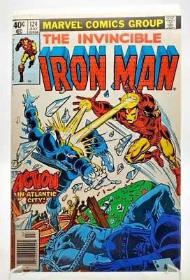 Buy Invincible IRON MAN #124 (1979) (IRON MAN) (MARVEL) Newstand NM • 71.12£