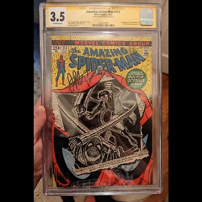 Buy Amazing Spider-Man #113 CGC 3.5 - 1st App Hammerhead - Signed By Jim Starlin • 153.34£