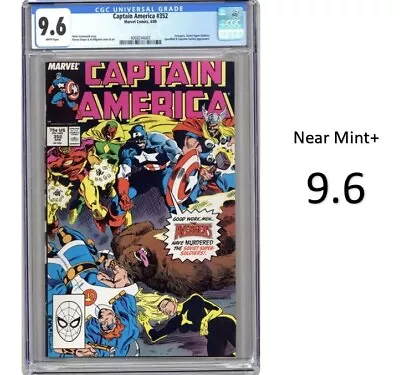 Buy Captain America #352 - Key & 1st Team App. Of Supreme Soviets -CGC 9.6 -New Slab • 71.57£