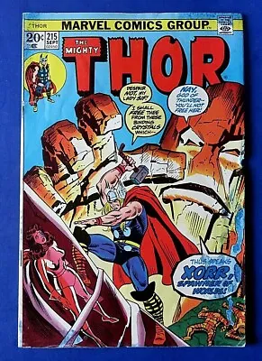 Buy THOR #215 COMIC BOOK (Return Ink Stains) Marvel 1973 • 3.17£