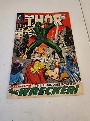 Buy Mighty Thor #148 The Wrecker & Origin Of Black Bolt SILVER AGE Marvel 1968 • 80.05£