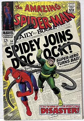 Buy Amazing Spider-Man #56 - 1st App Of Captain George Stacy - Marvel (1968) FN- • 56.29£