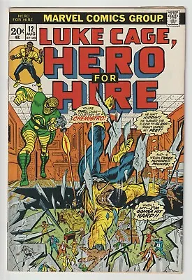 Buy Hero For Hire #12 VG/F 5.0 1st Appearance Of Chemistro Bronze Age Marvel 1973 • 14.25£