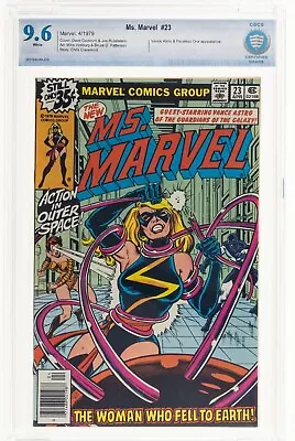 Buy Ms. Marvel #23 White Pgs CBCS 9.6 (1979) VANCE ASTRO FACELESS Appearance Cgc • 116.74£