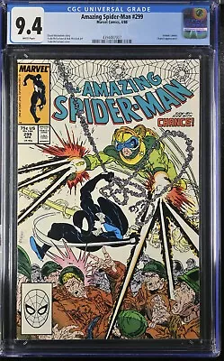 Buy Amazing Spider-man #299 Cgc 9.4 Todd Mcfarlane Cvr And Venom Cameo • 113.53£