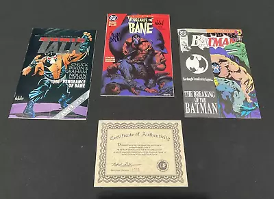 Buy Batman Vengeance Of Bane Signed Nolan Dixon  DC Comics C.1993 Dynamic Forces COA • 45.99£