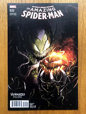 Buy Amazing Spider-Man (2015) #32 Mattina Venomized Villains Variant Green Goblin NM • 9£