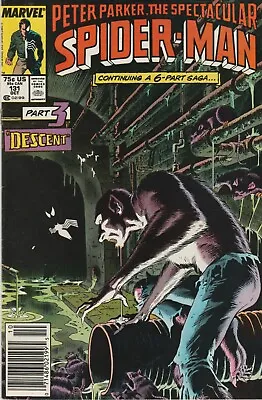 Buy SPECTACULAR SPIDER-MAN 131 (Marvel, 1987) VFN- Classic Kraven's Last Hunt • 12£