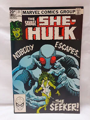 Buy Savage She-Hulk #21 VF Pence Copy 1st Print Marvel Comics 1981 [CC] • 5.99£