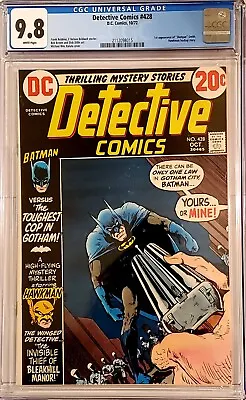 Buy Detective Comics #428 Cgc 9.8 WHITE Pages 1 Of 2 In This Grade None Higher • 1,583.16£