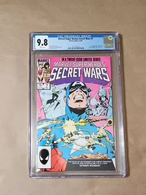 Buy Marvel Super Heroes Secret Wars #7 CGC 9.8 WP NM/MT 1984 1st NEW Spider-Woman • 197.18£