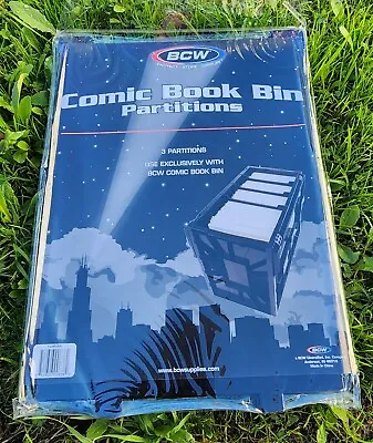 Buy BCW   COMIC BOOK BIN PARTITIONS - BLACK (Qty 3)   Regular Dividers, Not Graded • 12.41£