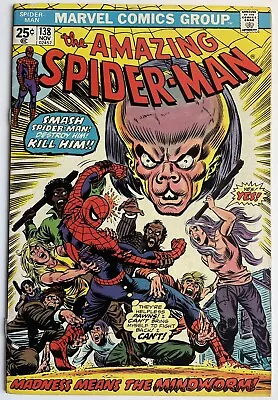 Buy Amazing Spider-Man #138 (1974) 1st Appearance Mindworm + MVS Intact • 29.95£