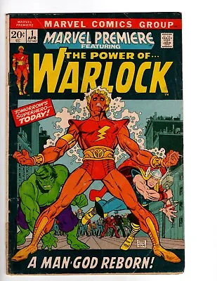 Buy Marvel Premiere 1 (1972) GD 1st Full Warlock Appearance • 26.87£