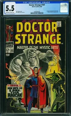 Buy Doctor Strange #169 CGC 5.5 Graded 1st Solo Title 1968 Marvel Comics Origin KEY • 179.47£