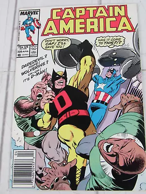 Buy Captain America #328 Apr. 1987 Marvel Comics Newsstand Edition • 4.34£