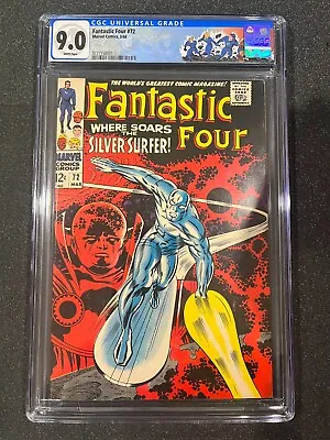 Buy FANTASTIC FOUR #72, CGC 9.0 White Pages, Stan Lee Scripts Iconic Jack Kirby Art • 790.30£