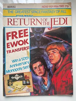 Buy Star Wars Weekly Return Of The Jedi No.99 Marvel Comic UK. • 1.95£