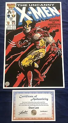 Buy Uncanny X-Men #212 Litho Signed By Stan Lee With COA! Windsor-Smith Art LIMITED! • 236.50£