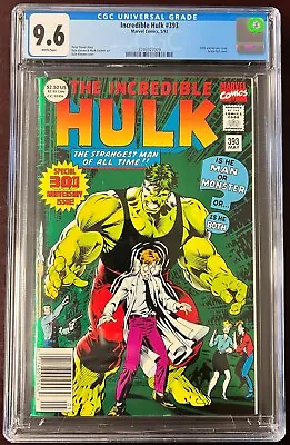 Buy Incredible Hulk #393 CGC 9.6 Rare Newsstand - 30th Anniversary Green Foil Cover • 79.18£