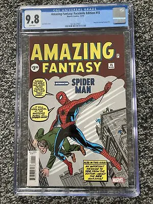 Buy AMAZING FANTASY #15 Facsimile Edition CGC 9.8 Amazing Spider-Man Marvel Comics • 189.99£