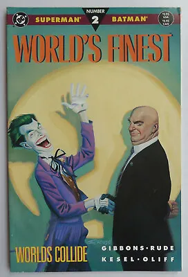 Buy World's Finest #2 Worlds Collide Superman Batman Book 2 Of 3 DC 1990 F/VF 7.0 • 5.25£