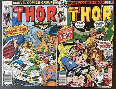 Buy Thor #275 #276 KEY 1st Appearance Of Red Norvell As Thor! 1st Sigyn! Vs Loki! • 4.01£