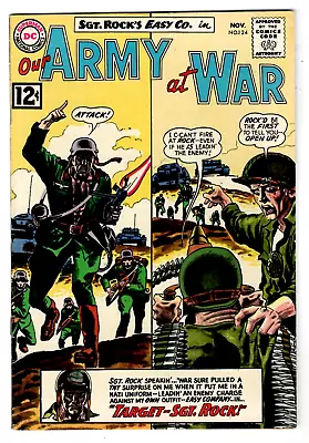 Buy Silver Age DC OUR ARMY AT WAR #124 Sgt. Rock Grey Tone Cover 1962 VG • 19.46£