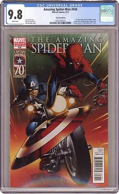 Buy Amazing Spider-Man #656B Quesada Cap 70th Anniversary 1:15 CGC 9.8 2011 • 162.07£