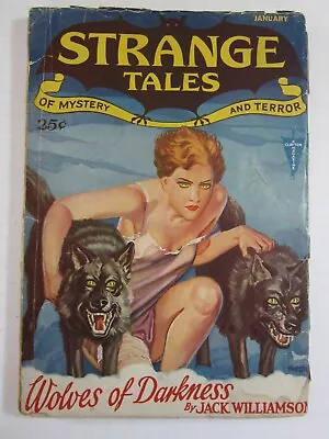 Buy Strange Tales V. 1 #3,  Jan. 1932 GD/VG Classic Wesso Wolves Of Darkness Cover! • 473.57£