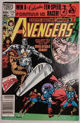 Buy The Avengers #215 ~ Marvel Comics 1982 ~ NEWSSTAND EDITION ~ Silver Surfer App! • 6.32£