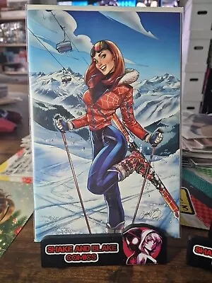 Buy Amazing Spiderman #40 1:100 J Scott Campbell Ski Chalet Virgin Nm+ • 70£