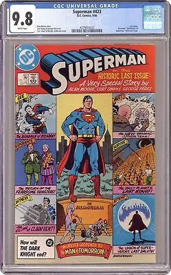 Buy Superman #423 CGC 9.8 1986 4379833022 • 130.45£