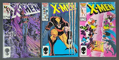 Buy (3) The Uncanny X-Men #198 207 208 Lot Marvel Comics 1986 Wolverine • 18.46£